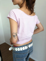 CUT OFF HALF TEE