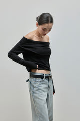 Buckle Denim Pants