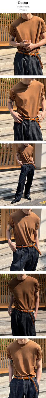 [S/S] Bonding muscle half knit ta-shirts(10color)