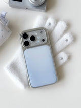 WINTER BLUE Silver Epoxy Case
