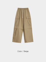 Convertible Wide Cotton Pants (5 Colors)