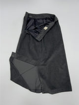 Corduroy pleated banding skirt