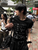 クロップドマッスルフィットアーカイブTシャツ