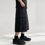 Dark Banding Cargo Sweat Bermuda Pants (4 colors)
