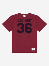 REC RUIT アスレチック ラグビー Tシャツ (BURGUNDY)