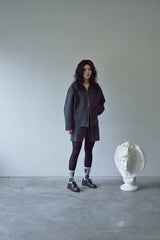 PURE-WOOL 90 Y ZIP-UP JACKET (Charcoal)