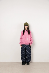 Twister Star Pocket Hoodie Zip-up - Pink