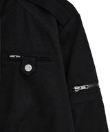 2 zip jacket (black)