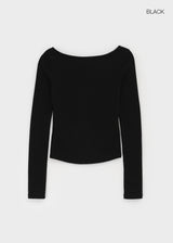 [MADE] Lemedy Boat Neck Long Sleeve T-shirt