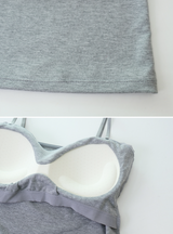 #AN Lace Strap Cap Sleeveless (3color)
