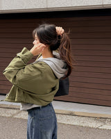 Use cropped field jacket