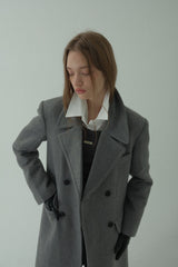 OVERSIZED WOOL COAT_MELANGE GRAY