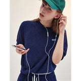 テリー ラグラン Tシャツ_ネイビー