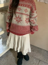 [unisex] Gamb Nordic Round Knit