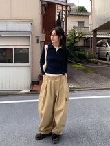 ボタンリブロングスリーブ (4C)