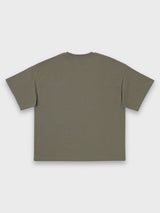 ラインスカルTシャツ - カーキ