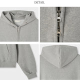 リベットフードジップアップ