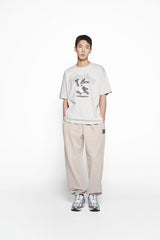 25SS CARTOON CHINCHILLA SHORT SLEEVE T-SHIRT LIGHT GREY