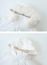 #Winter 2WAYファーフードクロップパディング (3color)