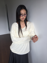 Cinnamon Summer V-neck Knit (6color)