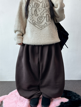 Hooky Balloon Fleece Wide Balloon Long Pant 🖤🤎 3 COLOR