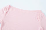 Star unbalance top pink