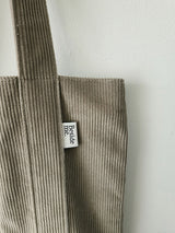 コーデュロイシンプルラインバッグ (khaki gray)