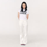 GOOD LUCK TEE WHITE