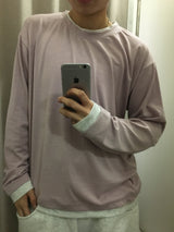 Basic Layered Long Sleeve T-Shirt(4c)