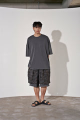 VINTAGE P. DYEING CUT-OUT 1/2 BOX TEE (Charcoal)