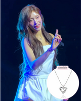 [NMIXX Sullyoon Necklace] メルティングハートカラーボーンネックレス