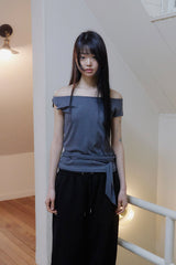 Thira stripe 2-way tee