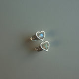 【MADE】 Heart quilting earcuff