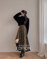 【MADE】 チェックドロングスカート