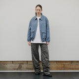 [Unisex] ジャカードジャンパー Blue
