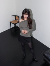 CLASSIC PADDED MINI SKIRT (BLACK)