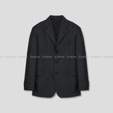 LMN エト3ボタン オーバーフィットブレザー (4 colors)
