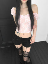 alyssa レースフリルトップ(3 color)