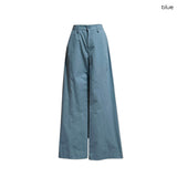 (2color) アオイ セミブーツカット コットン パンツ