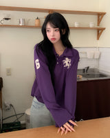 ホース ナンバリング ピーケー カラー ロングスリーブ Tシャツ