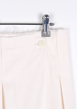 BUTTON MIDI PLEATS SKIRT