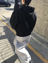 If Eyelet Over Hoodie 2C