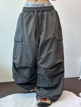 PARACHUTE NYLON WIDE PANTS