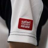 オーセンティックテーブルテニストレーニーTシャツ (ホワイト/ネイビー)