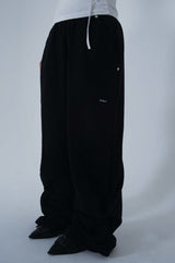 2WAYストリングパンツ_BLACK ( FLEECE.ver)