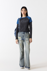 ODSDラグラントラックセミクロップTシャツ - 4 COLOR