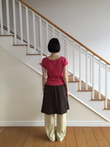 【即日発送】YWD PLAID PLEATS SKIRT + BELT (3color)