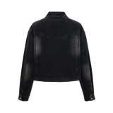 13DE MARZO Denim Frayed Embroidered Jacket