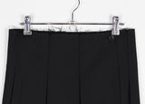 BUTTON MIDI PLEATS SKIRT