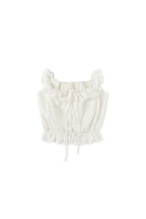 Pure frill blouse_ivory